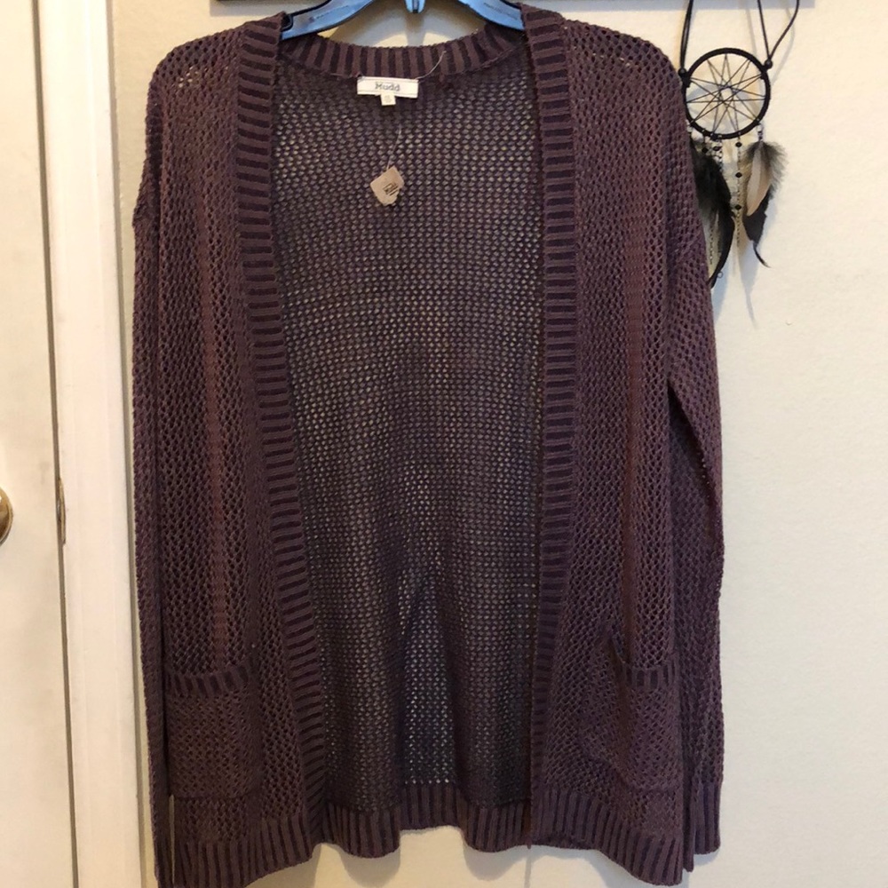 Purple Cardigan
